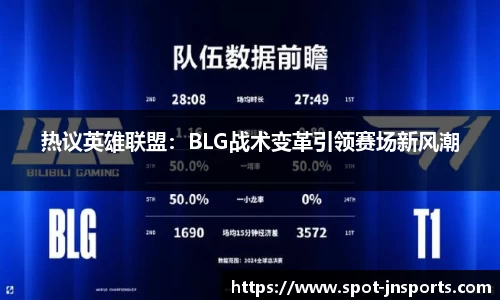热议英雄联盟：BLG战术变革引领赛场新风潮